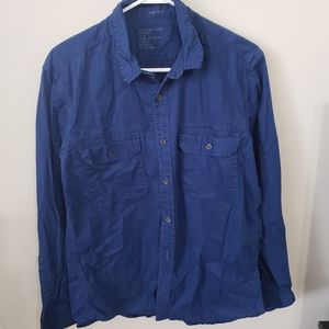 Lucky Brand mens blue utility long sleeve